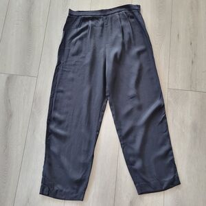 VTG Positive Attitude Black tapered Trouser Pants